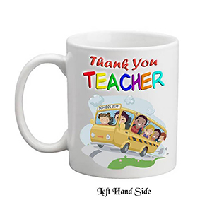 Customised Thank You Teacher Mug Gift - Grown Up
