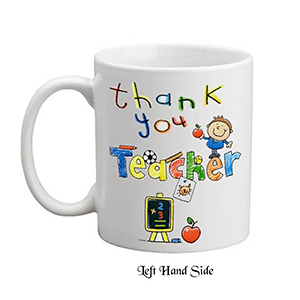 Customised Thank You Teacher Candle Gift - Greatest Teacher with Photo Green