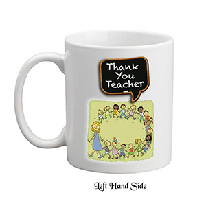 Customised Thank You Teacher Mug Gift - Grown Up
