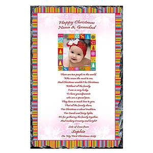 Babys First Chrismtmas Slate - to Nana & Grandad Slate