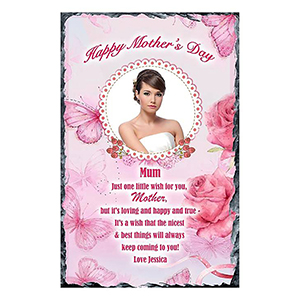 Customised Mothers Day Slate Gift - Fun Photo