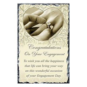 Personalsied Engagement Slate Gift - Flowers & Boardwalk