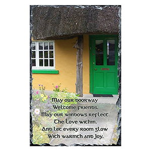 Customised Slate Gift - An Irish Blessing Forrest Walk