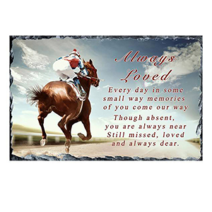 Personalsied Remembrance Slate - Robin & Blossom Heart