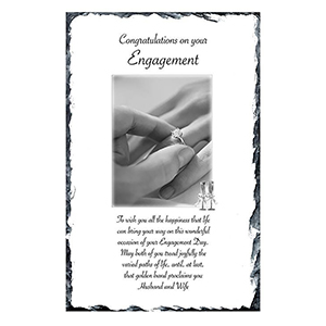 Personalsied Engagement Slate Gift - Flowers & Boardwalk with Photo