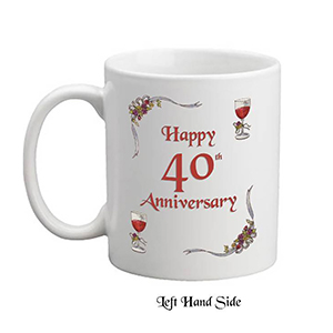 Customised Wedding Anniversary Candle Gift - Family Crest Anniversary Gold Script & Photo
