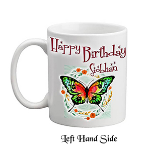 Customised Birthday Mug Gift - Pink Gerbera