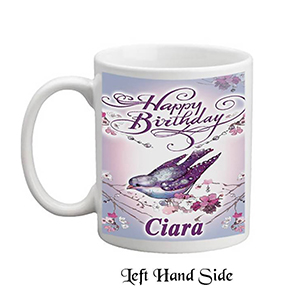 Customised Birthday Mug Gift - Pink Gerbera