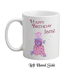 Customised Birthday Mug Gift - Pink Gerbera