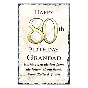 Personalsied Birthday Slate Gift - Birthday News - Red with photo
