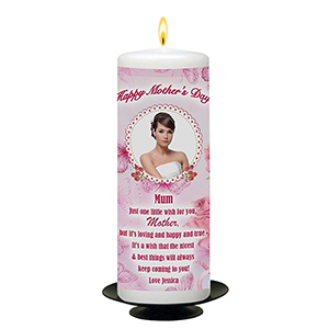 Customised Mothers Day Candle Gift - Fun Photo