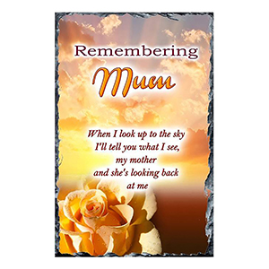 Customised Mothers Day - Blue Valley of Water with Photo