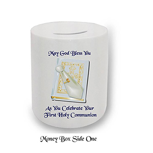Customised 1st Holy Communion Candle - Chalice & Parchment