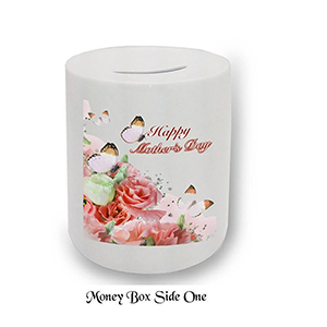 Customised Mothers Day Money Box Gift - Butterflies & Flowers