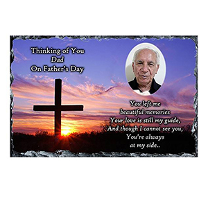 Customised Remembrance Candle - White Rose with Photo Thinking Of You