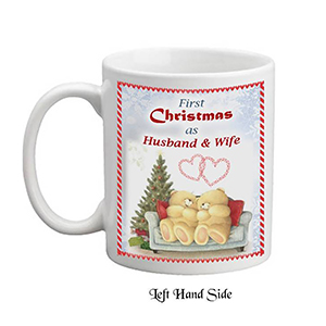 Personalsied Christmas Candle Gift - Baby Bear Decorating Your First Xmas