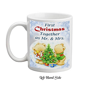 Personalsied Christmas Candle Gift - Baby Bear Decorating Your First Xmas