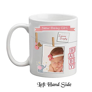 Customised New Baby Candle Gift - Boy Toys & Pegs with Photo