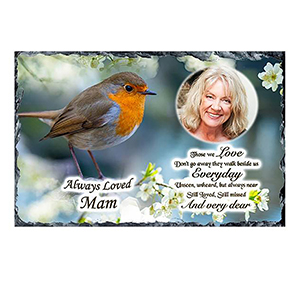 Customised Mothers Day - Blue Valley of Water with Photo
