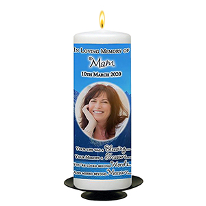 Customised Mothers Day - Blue Valley of Water with Photo