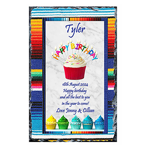 Personalsied Birthday Slate Gift - Birthday News - Red with photo