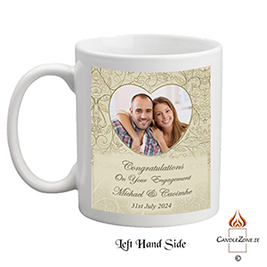 Personalsied Engagement Slate Gift - Flowers & Boardwalk with Photo