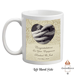 Personalsied Engagement Slate Gift - Flowers & Boardwalk with Photo