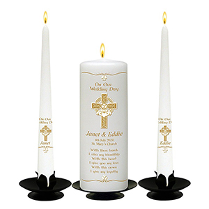 Candle Stand - Set Black includes: 1 Saucer & 2 Tulip Stands