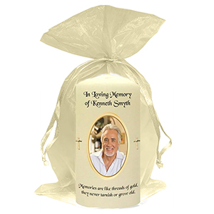 Customised Remembrance Favour Candle - Tuilip