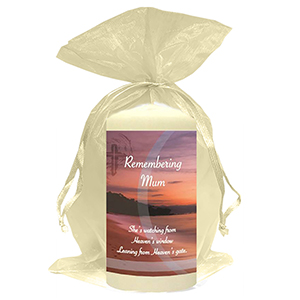 Customised Remembrance Favour Candle - Tuilip