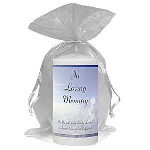 Customised Remembrance Favour Candle - Tuilip