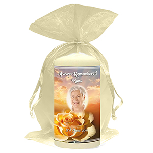 Customised Remembrance Favour Candle - Tuilip