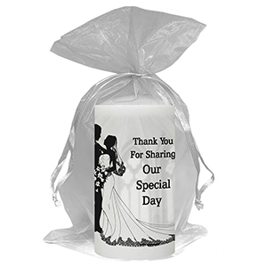 Customised Thank you Wedding Favour - Blind Love Silver
