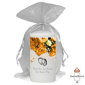 Customised Thank you Wedding Favour - Family Crest Black script