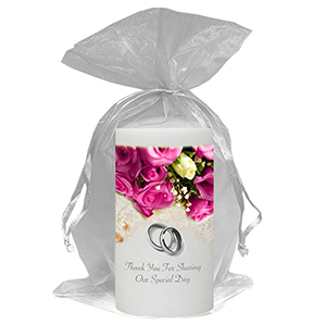 Customised Thank you Wedding Favour - Family Crest Black script