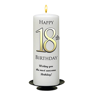 Customised Birthday Candle - Red Newpaper with photo