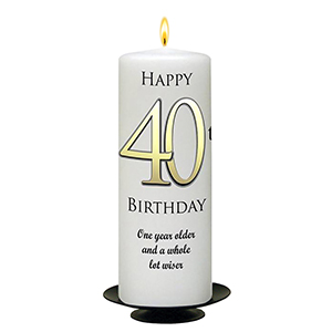 Customised Birthday Candle - Red Newpaper with photo