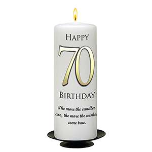 Customised Birthday Candle - Red Newpaper with photo