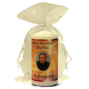 Customised Remembrance Favour Candle - Tuilip