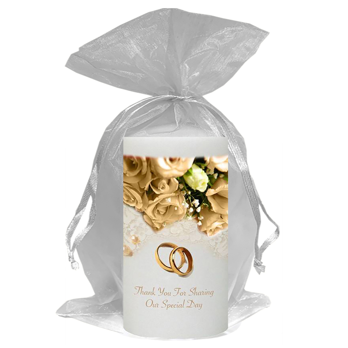 Customised Thank you Wedding Favour - Pearl