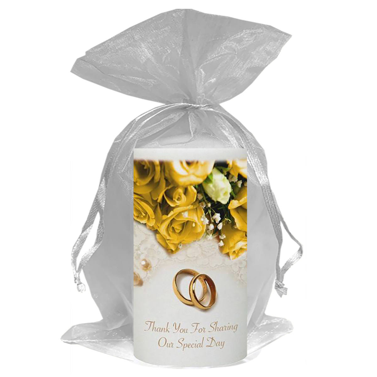 Customised Thank you Wedding Favour - Pearl