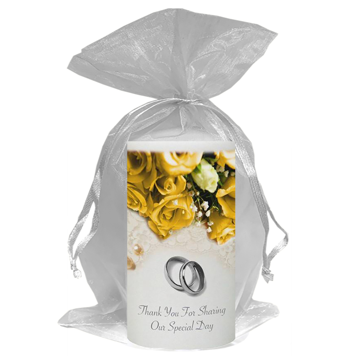 Customised Thank you Wedding Favour - Pearl