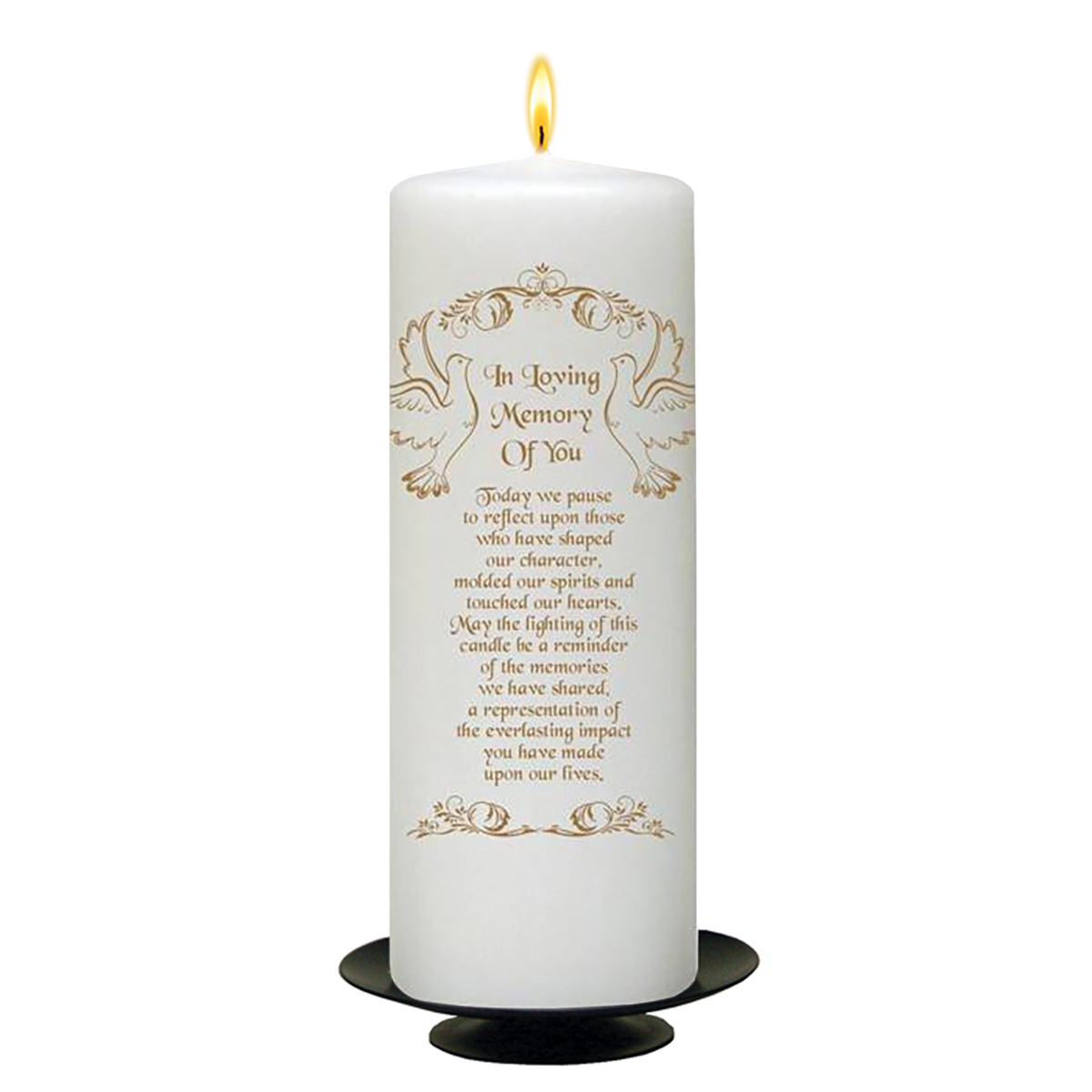 Customised Wedding Remembrance Candle - Doves