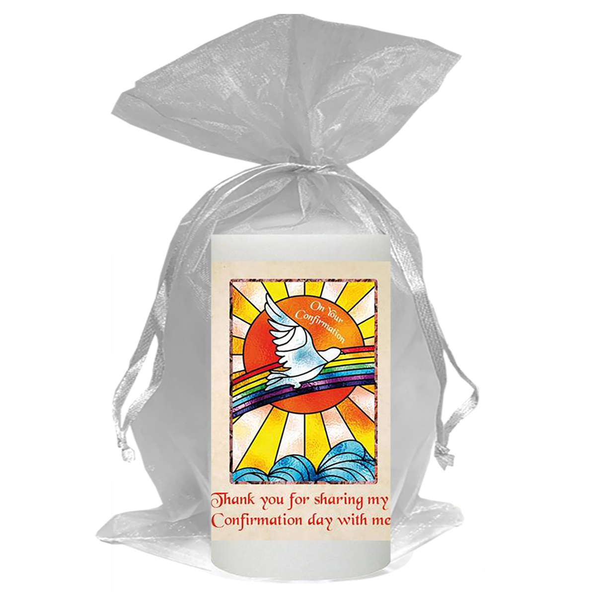 Peronsonalised Confirmation Thank you Favour - Dove & Sun