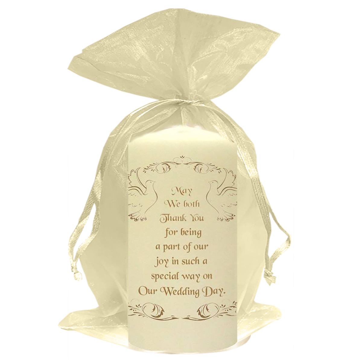 Customised Wedding Candles - Wedding Wish