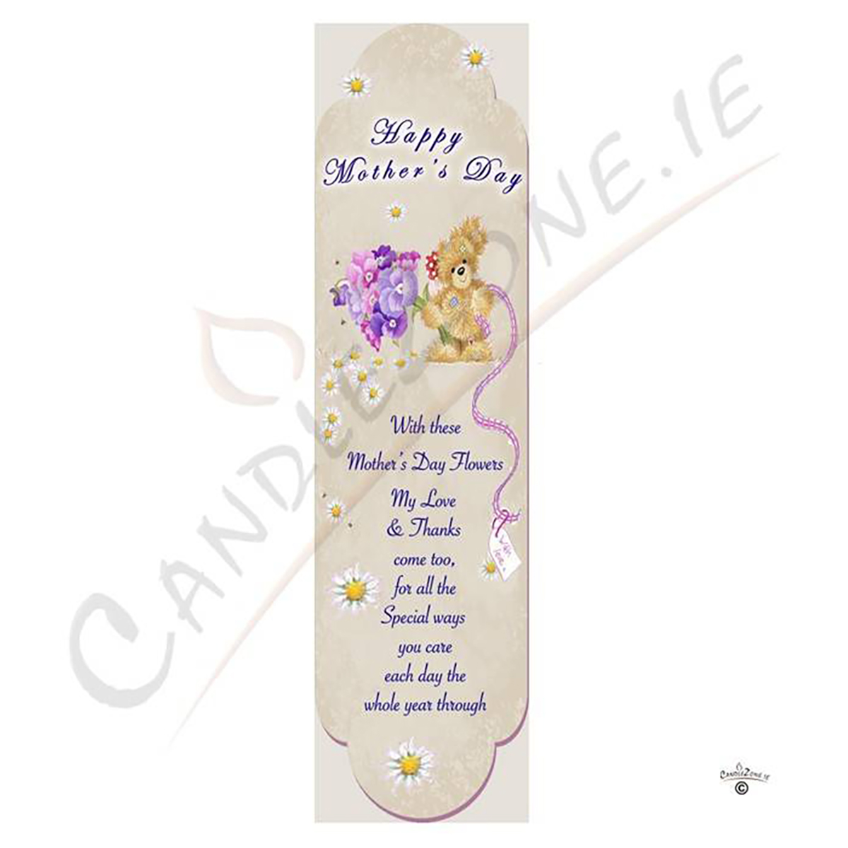 Customised Mothers Day Candle Gift - Daisys