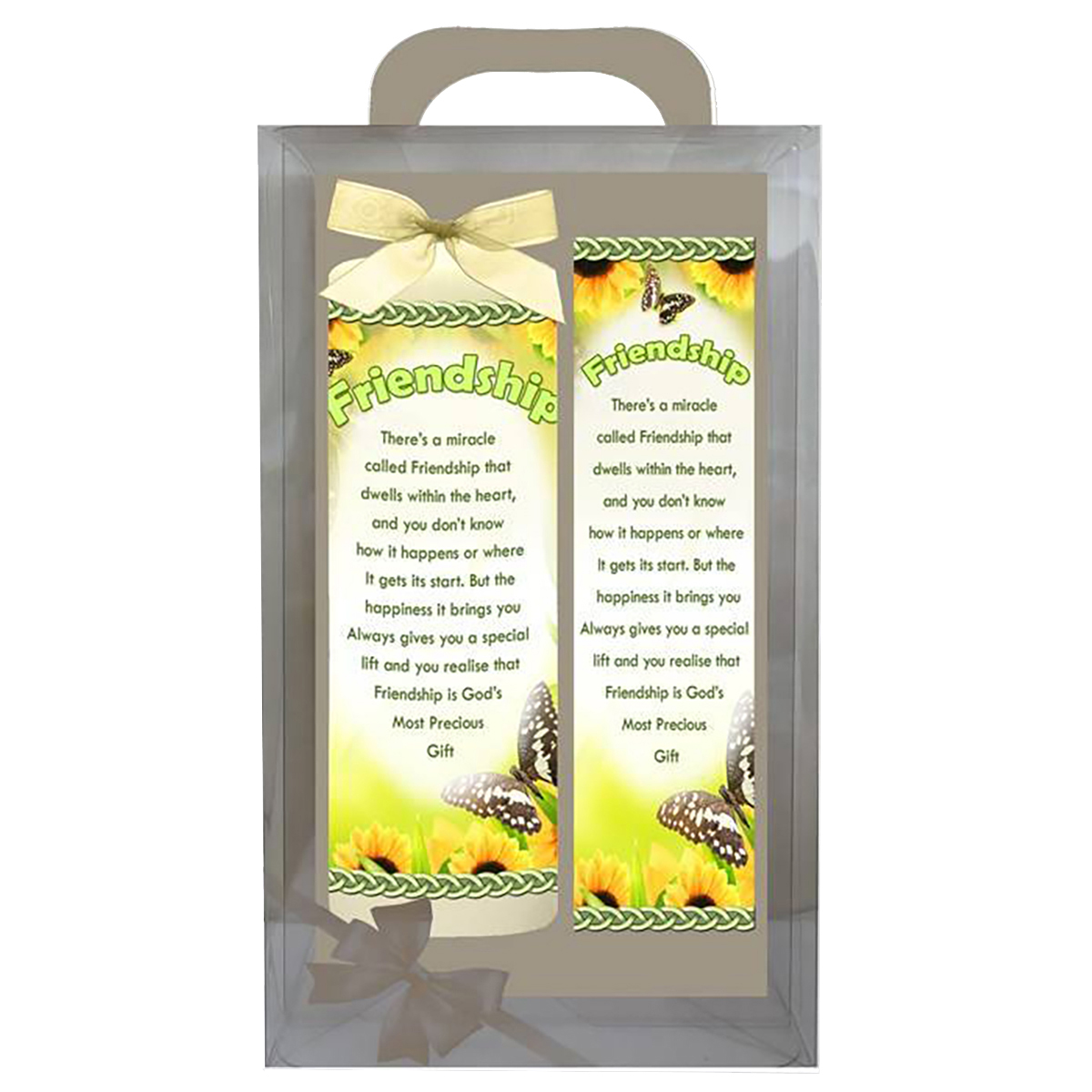 Personalsied Inspirational Candle Gift - Butterfly Friendship