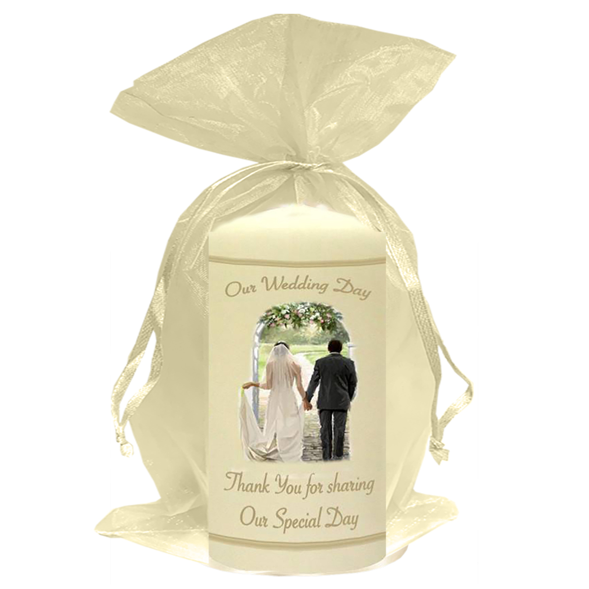 Customised Thank you Wedding Favour - Together Forever Gold