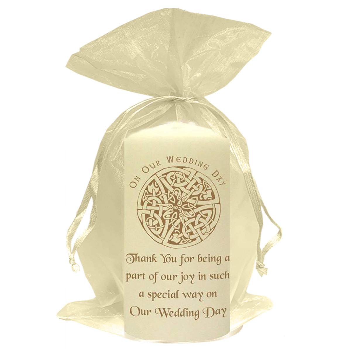 Customised Thank you Wedding Favour - Claddagh