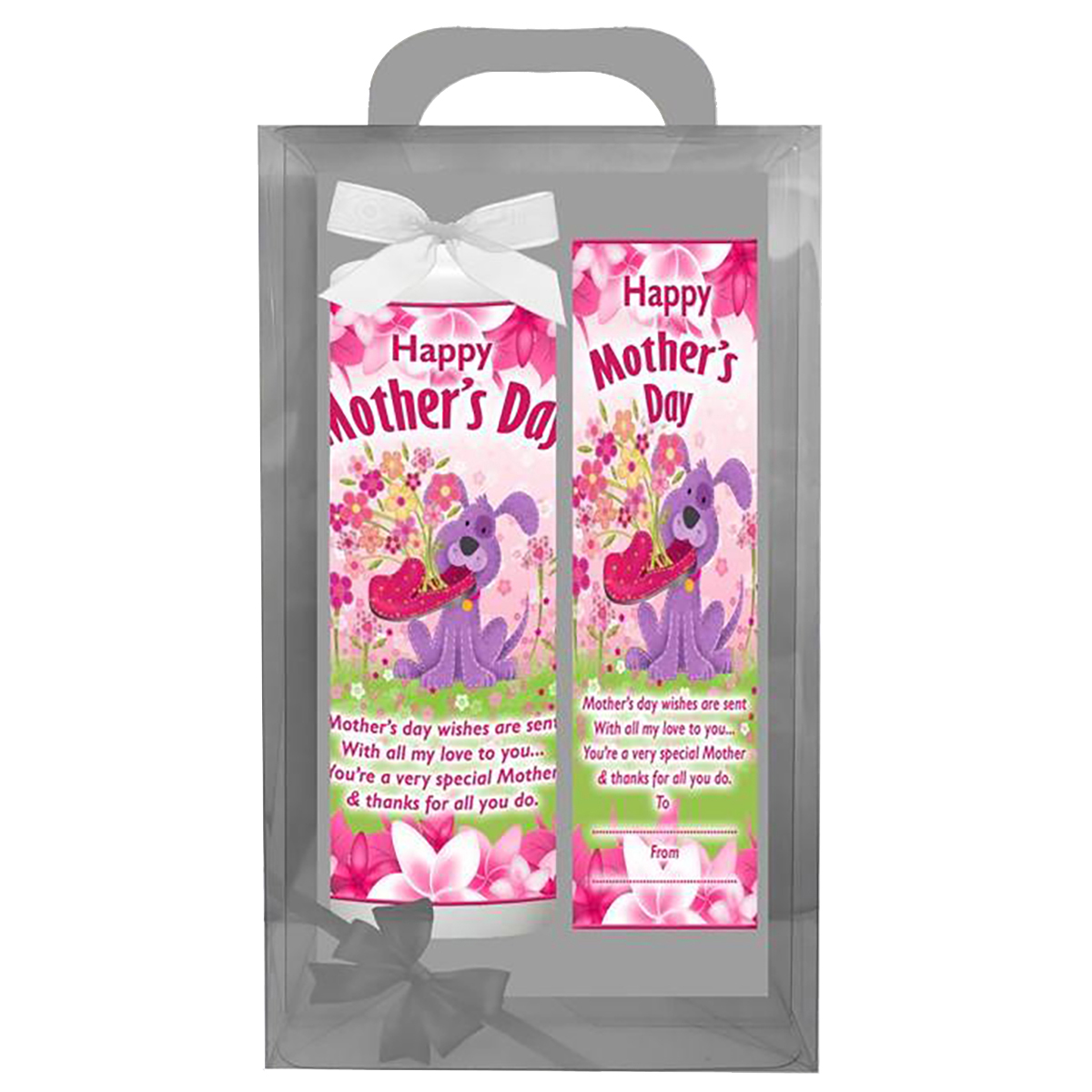 Customised Mothers Day Candle Gift - Pup & Slipper